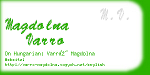 magdolna varro business card